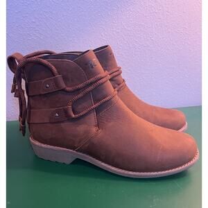 Teva Women’s Sz 7 De La Vina Dos Shorty #1094929 Tortoise Shell Leather Booties